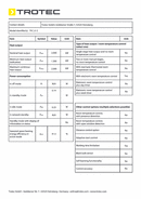 ErP Tabelle Heizlüfter TFC 21 E (INT)