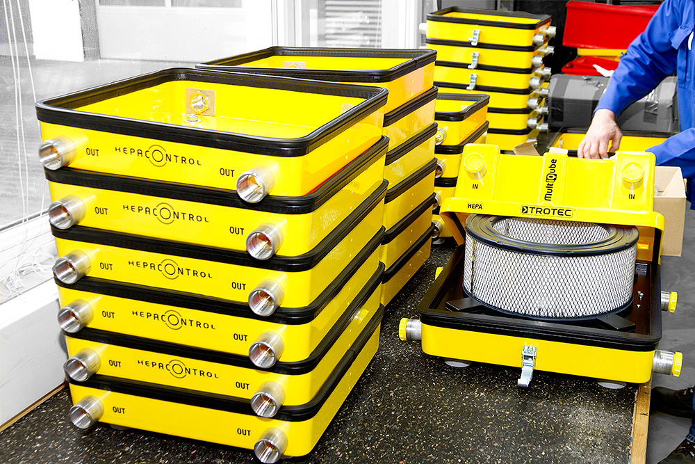 MultiQube-sistem obuhvaća potpuni program uređaja za sve zahtjeve sušenja pregradnog sloja: Agragat za sušenje, izlučivač vode, HEPA-filter, prigušivač i upravljačka jedinica sušenja