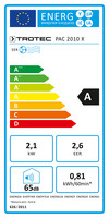 Naljepnica energetske učinkovitosti PAC 2010 X