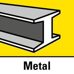 Prikladno za metal (s odgovarajućom pločom)