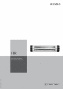 Upute za uporabu infracrvena električna grijalica IR 2500 S (HR)