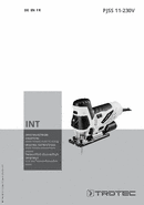 Upute za uporabu njišuća ubodna pila PJSS 11-230V (INT)