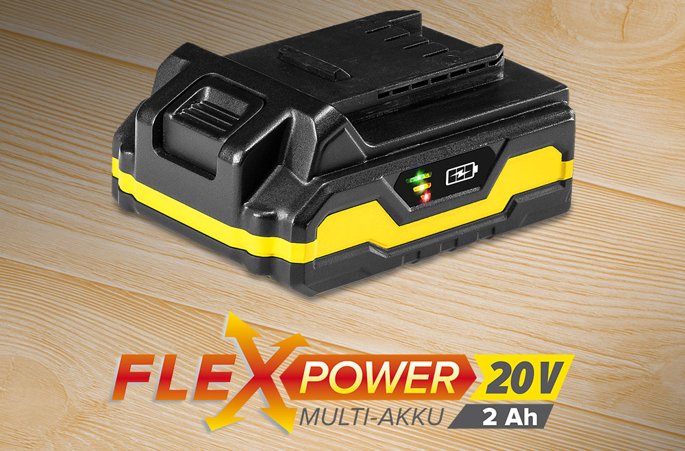 Višenamjenska punjiva baterija Flexpower, 20 V, 2 Ah
